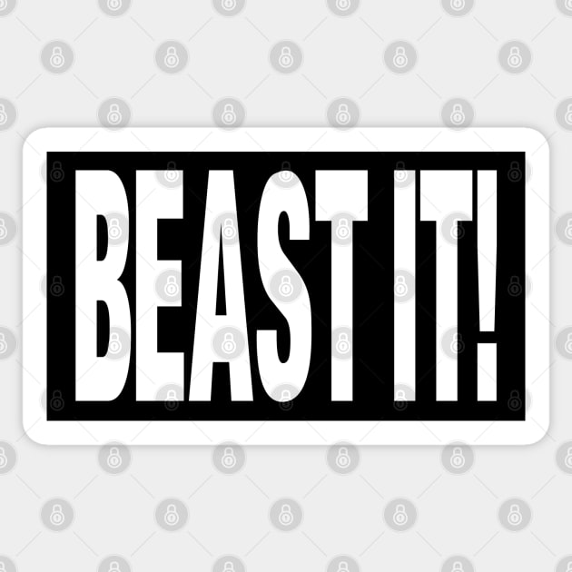 Beast It! Sticker by Brofanity